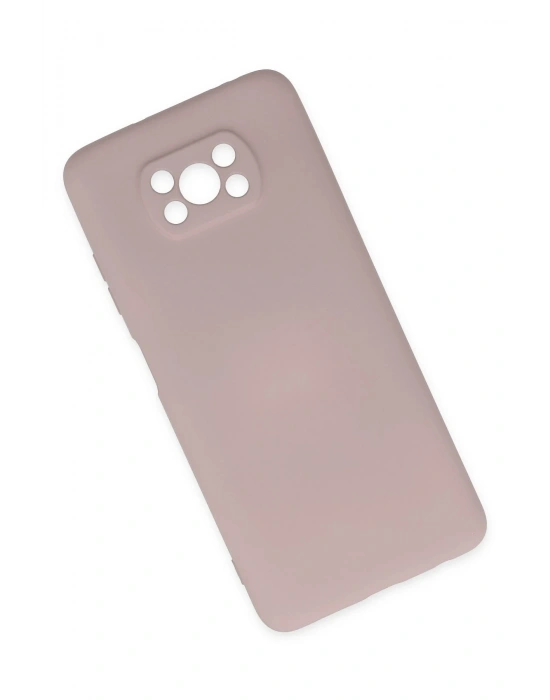 Newface Xiaomi Pocophone X3 Kılıf Nano içi Kadife Silikon - Pudra