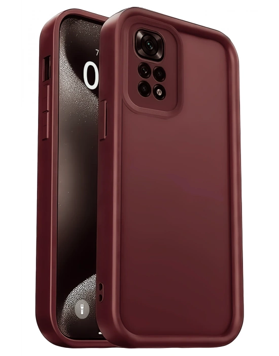 Newface Xiaomi Redmi 10 2022 Kılıf Viera Silikon - Bordo