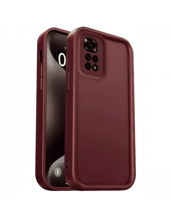 Newface Xiaomi Redmi 10 2022 Kılıf Viera Silikon - Bordo