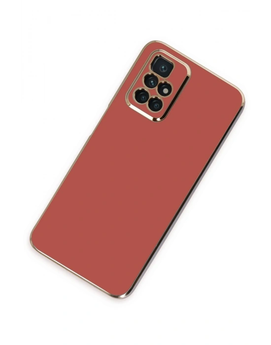 Newface Xiaomi Redmi 10 2022 Kılıf Volet Silikon - Kırmızı