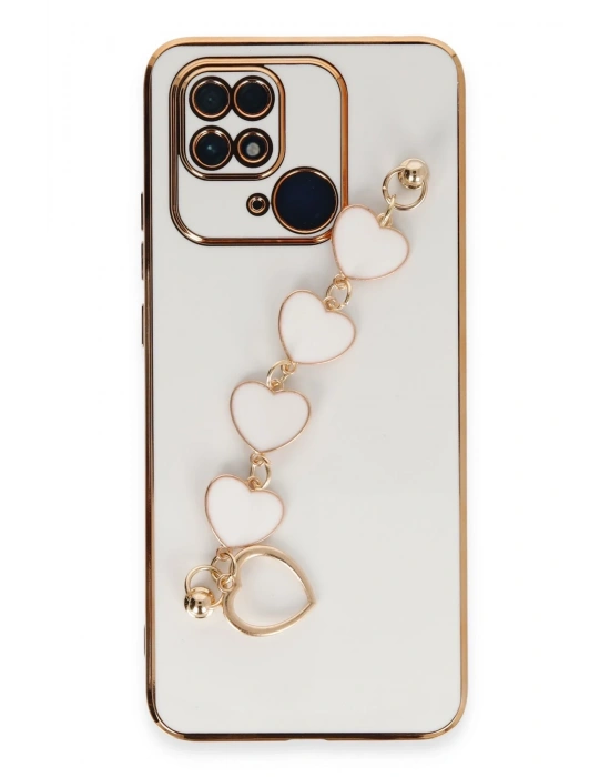 Newface Xiaomi Redmi 10C Kılıf Esila Silikon - Beyaz