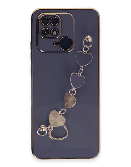 Newface Xiaomi Redmi 10C Kılıf Esila Silikon - Gri