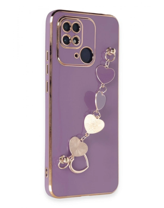 Newface Xiaomi Redmi 10C Kılıf Esila Silikon - Mor