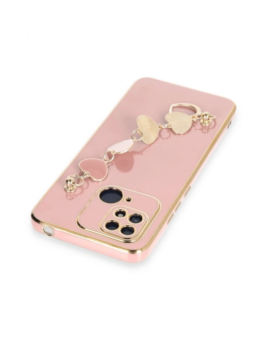 Newface Xiaomi Redmi 10C Kılıf Esila Silikon - Pudra