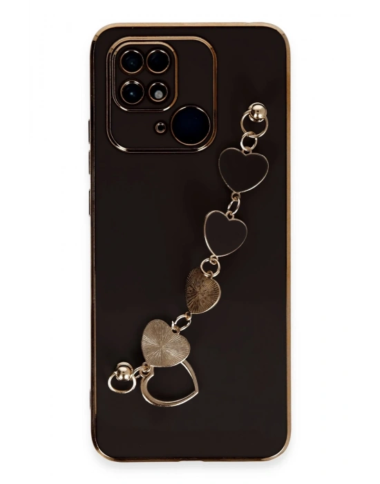 Newface Xiaomi Redmi 10C Kılıf Esila Silikon - Siyah