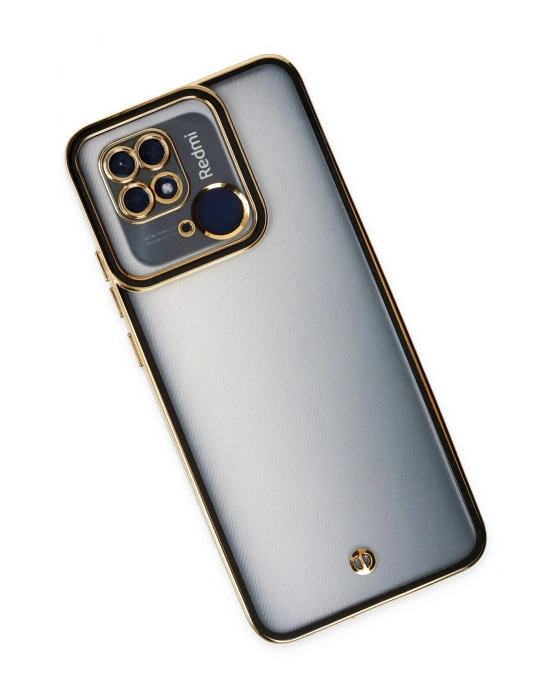 Newface Xiaomi Redmi 10C Kılıf Liva Lens Silikon - Siyah