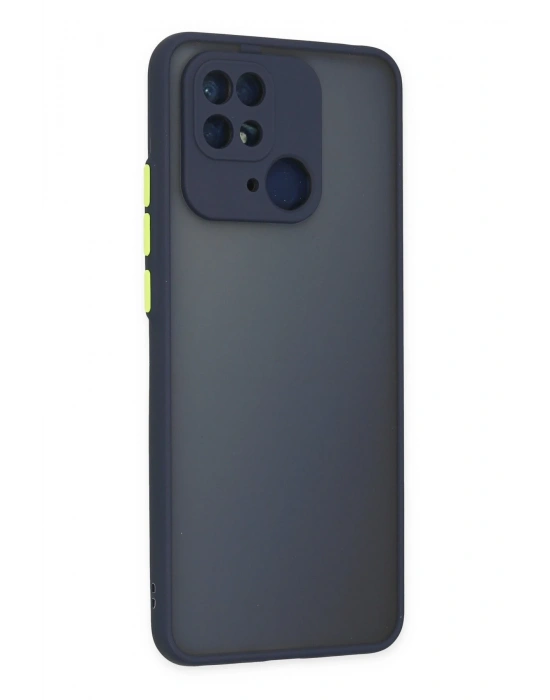 Newface Xiaomi Redmi 10C Kılıf Montreal Silikon Kapak - Lacivert