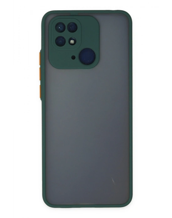 Newface Xiaomi Redmi 10C Kılıf Montreal Silikon Kapak - Yeşil