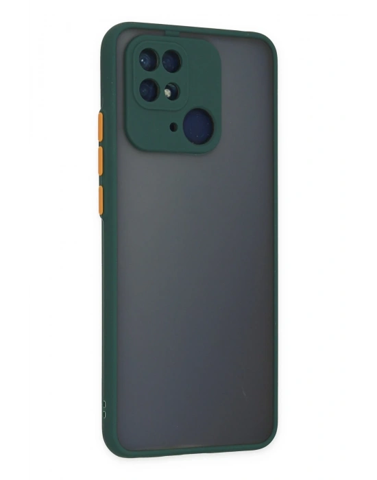 Newface Xiaomi Redmi 10C Kılıf Montreal Silikon Kapak - Yeşil