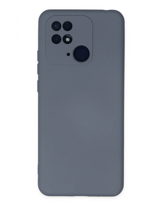 Newface Xiaomi Redmi 10C Kılıf Nano içi Kadife Silikon - Gri