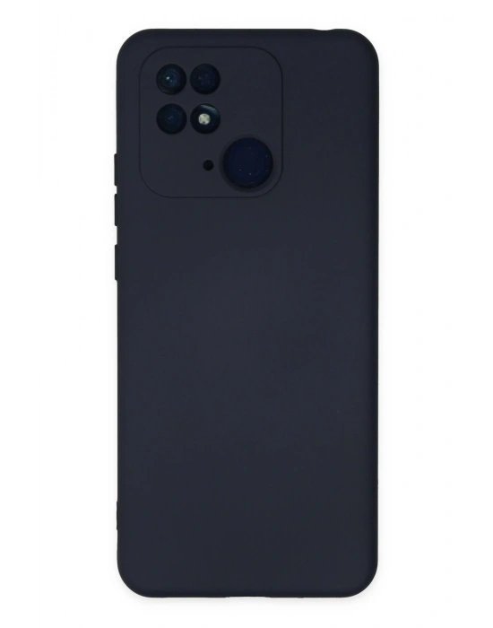 Newface Xiaomi Redmi 10C Kılıf Nano içi Kadife Silikon - Lacivert