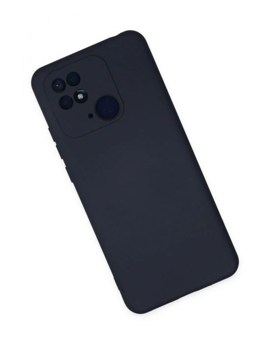 Newface Xiaomi Redmi 10C Kılıf Nano içi Kadife Silikon - Lacivert