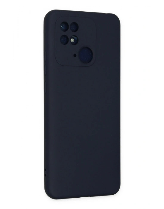 Newface Xiaomi Redmi 10C Kılıf Nano içi Kadife Silikon - Lacivert