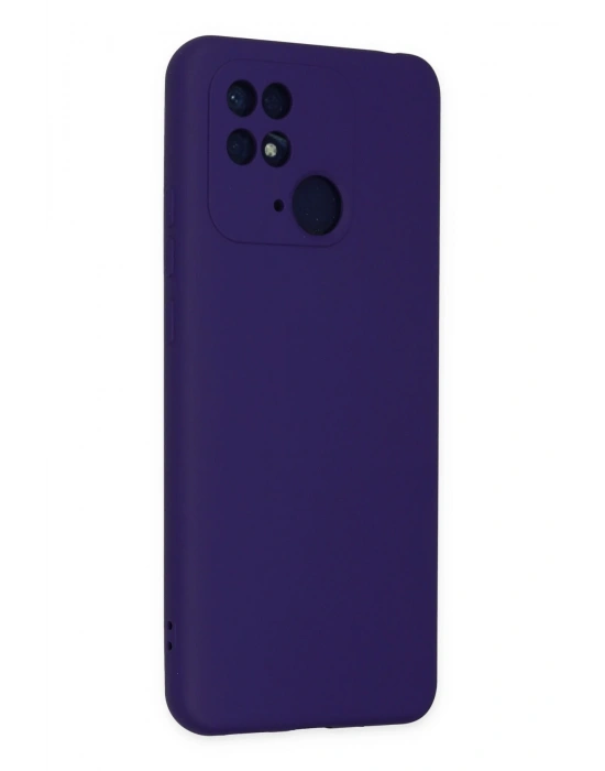 Newface Xiaomi Redmi 10C Kılıf Nano içi Kadife Silikon - Mor