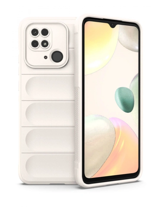 Newface Xiaomi Redmi 10C Kılıf Optimum Silikon - Krem