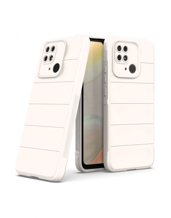 Newface Xiaomi Redmi 10C Kılıf Optimum Silikon - Krem