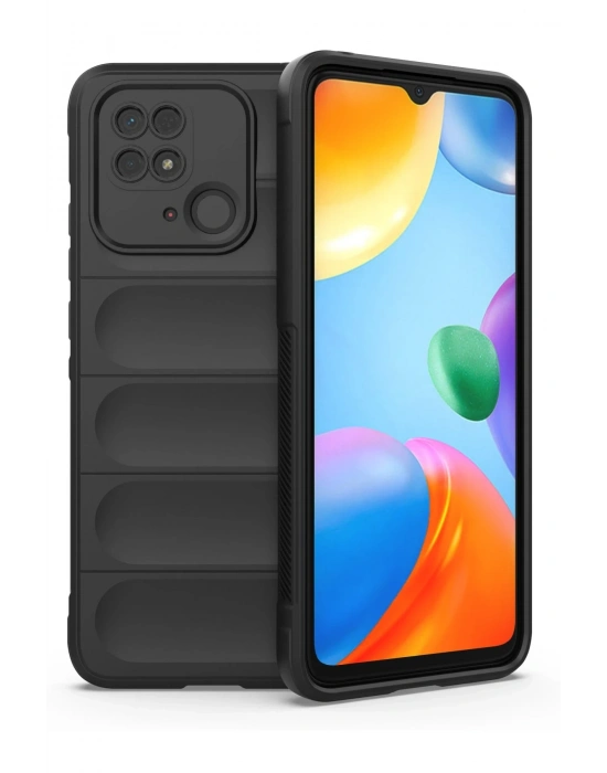 Newface Xiaomi Redmi 10C Kılıf Optimum Silikon - Siyah