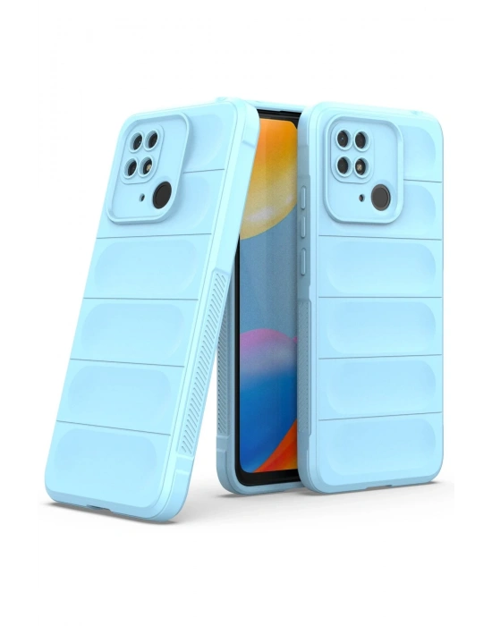 Newface Xiaomi Redmi 10C Kılıf Optimum Silikon - Sky Blue