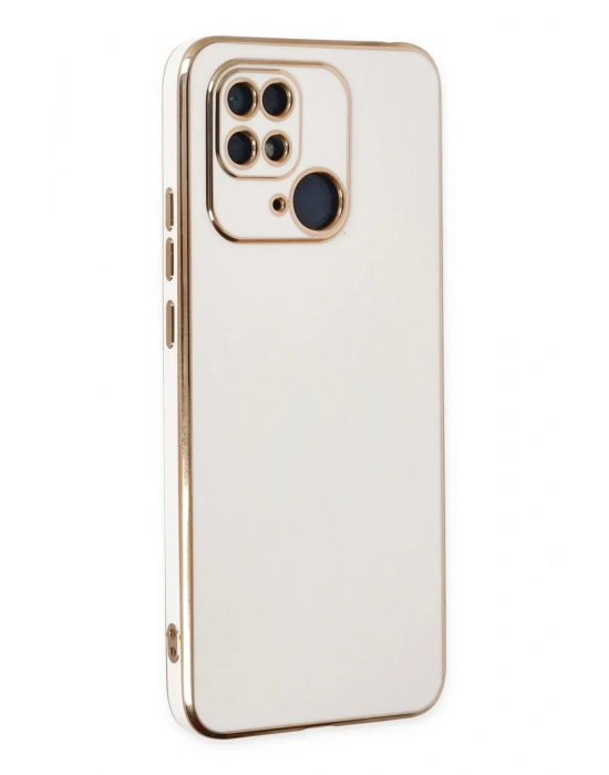 Newface Xiaomi Redmi 10C Kılıf Volet Silikon - Beyaz