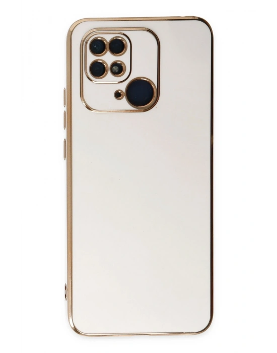 Newface Xiaomi Redmi 10C Kılıf Volet Silikon - Beyaz