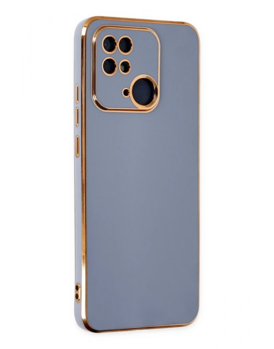 Newface Xiaomi Redmi 10C Kılıf Volet Silikon - Mavi