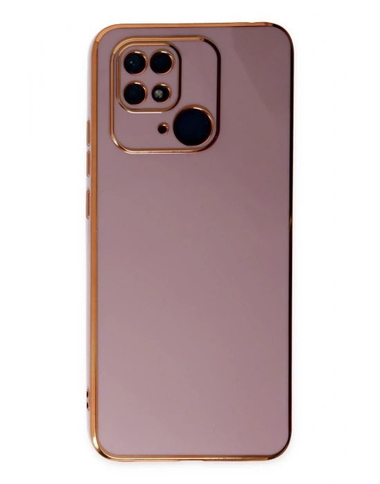 Newface Xiaomi Redmi 10C Kılıf Volet Silikon - Mor