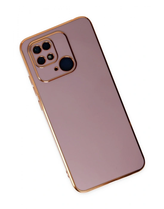 Newface Xiaomi Redmi 10C Kılıf Volet Silikon - Mor