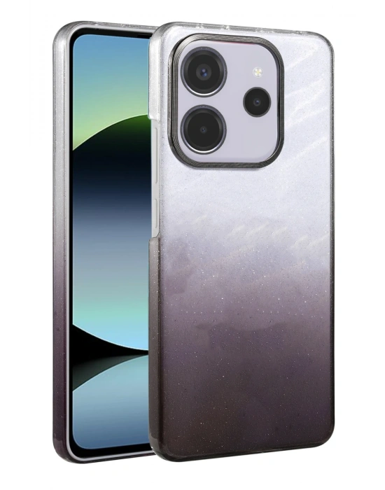 Newface Xiaomi Redmi 12 Glossy Kapak - Siyah