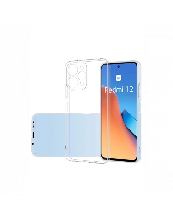 Newface Xiaomi Redmi 12 Kılıf Lüx Şeffaf Silikon