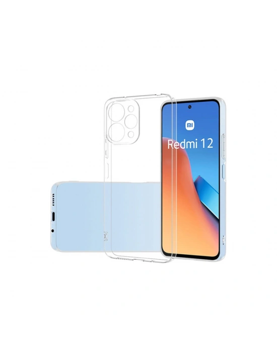 Newface Xiaomi Redmi 12 Kılıf Lüx Şeffaf Silikon