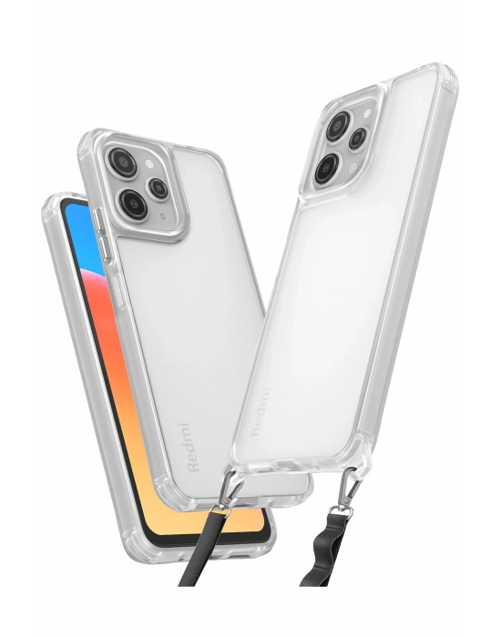 Newface Xiaomi Redmi 12 Kılıf Penta Silikon Kılıf - Şeffaf