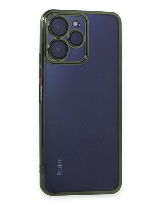 Newface Xiaomi Redmi 12 Kılıf Razer Lensli Silikon - Yeşil