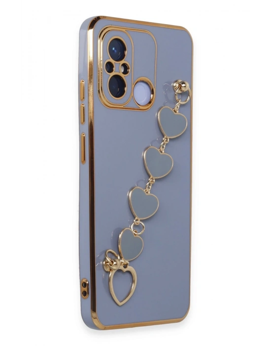 Newface Xiaomi Redmi 12C Kılıf Esila Silikon - Gri