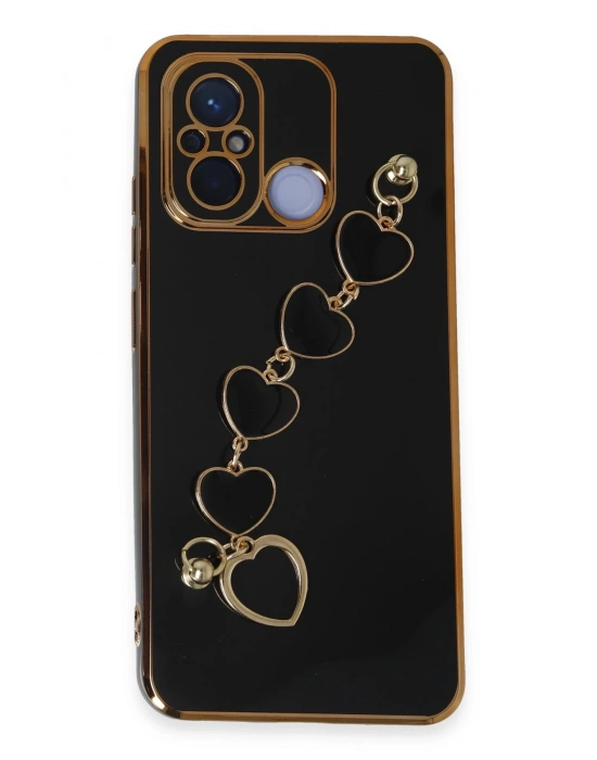 Newface Xiaomi Redmi 12C Kılıf Esila Silikon - Siyah