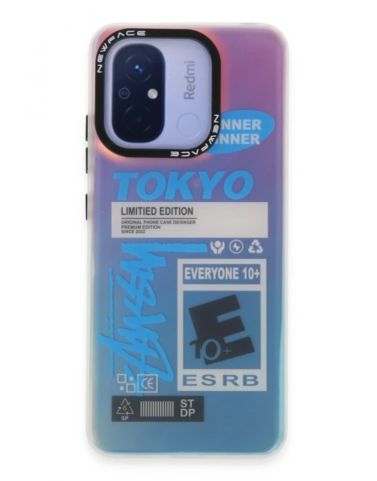 Newface Xiaomi Redmi 12C Kılıf Estoril Desenli Kapak - Estoril - 1