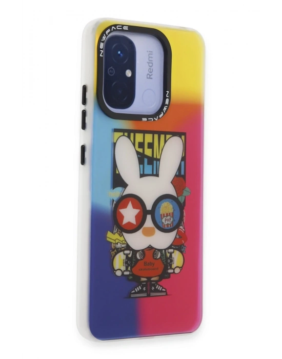 Newface Xiaomi Redmi 12C Kılıf Estoril Desenli Kapak - Estoril - 10