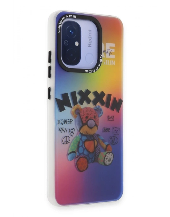 Newface Xiaomi Redmi 12C Kılıf Estoril Desenli Kapak - Estoril - 11