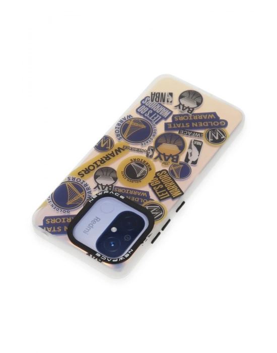 Newface Xiaomi Redmi 12C Kılıf Estoril Desenli Kapak - Estoril - 13