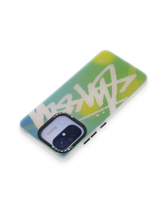 Newface Xiaomi Redmi 12C Kılıf Estoril Desenli Kapak - Estoril - 2
