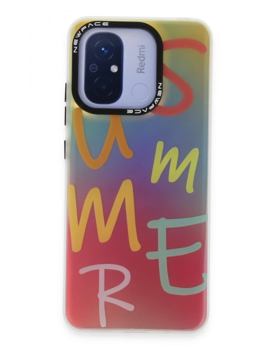 Newface Xiaomi Redmi 12C Kılıf Estoril Desenli Kapak - Estoril - 3