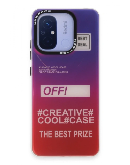 Newface Xiaomi Redmi 12C Kılıf Estoril Desenli Kapak - Estoril - 9