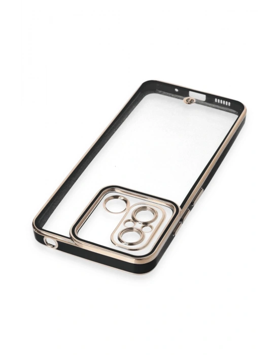 Newface Xiaomi Redmi 12C Kılıf Liva Lens Silikon - Siyah