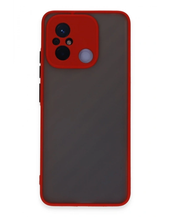 Newface Xiaomi Redmi 12C Kılıf Montreal Silikon Kapak - Kırmızı