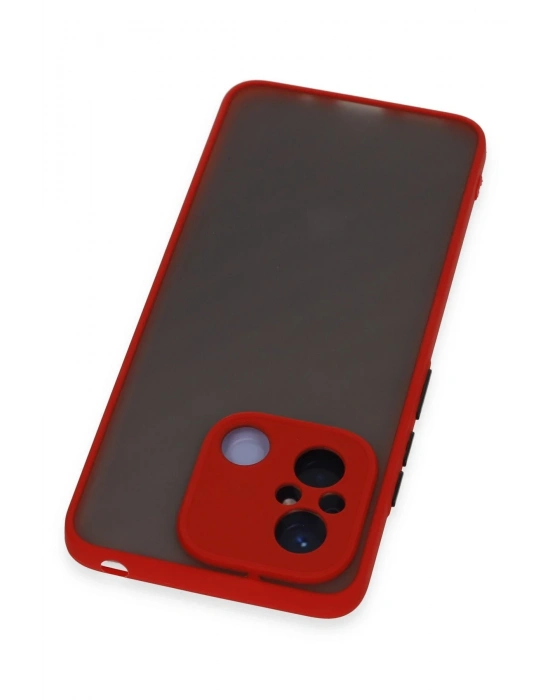 Newface Xiaomi Redmi 12C Kılıf Montreal Silikon Kapak - Kırmızı