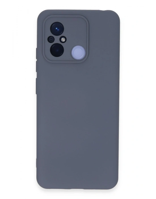 Newface Xiaomi Redmi 12C Kılıf Nano içi Kadife Silikon - Gri