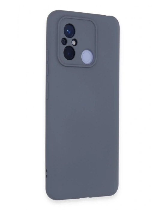 Newface Xiaomi Redmi 12C Kılıf Nano içi Kadife Silikon - Gri
