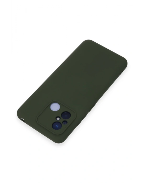 Newface Xiaomi Redmi 12C Kılıf Nano içi Kadife Silikon - Koyu Yeşil