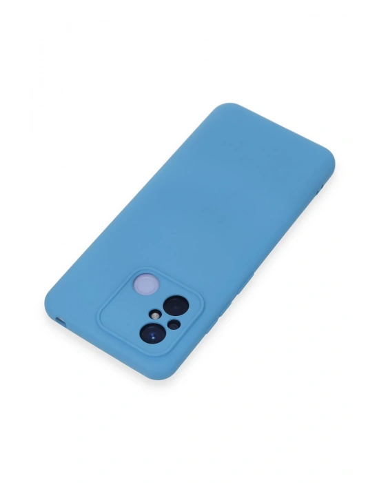 Newface Xiaomi Redmi 12C Kılıf Nano içi Kadife Silikon - Mavi