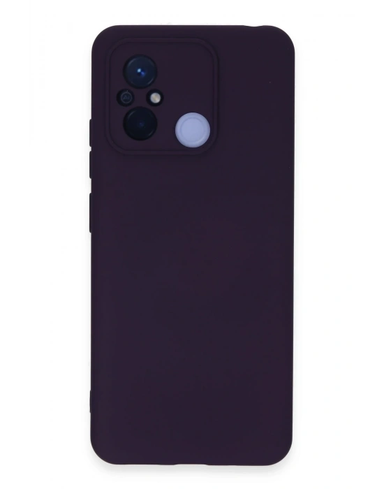 Newface Xiaomi Redmi 12C Kılıf Nano içi Kadife Silikon - Mor