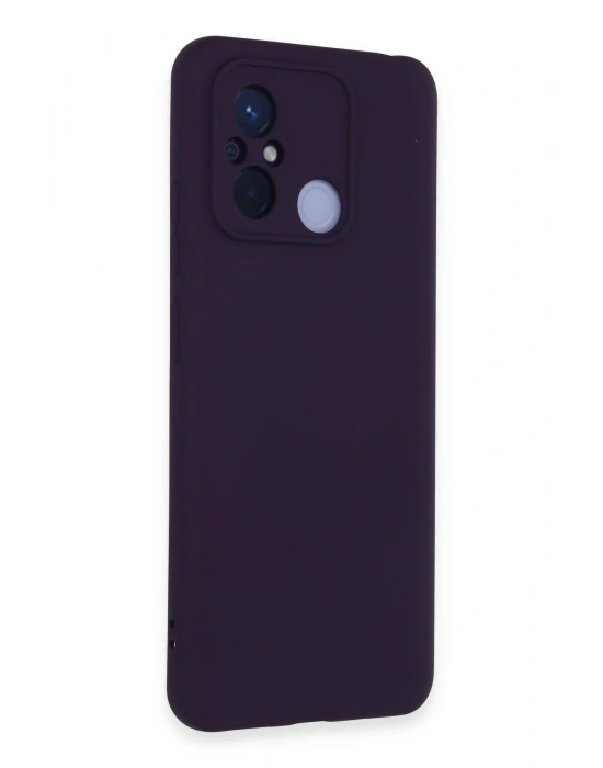 Newface Xiaomi Redmi 12C Kılıf Nano içi Kadife Silikon - Mor